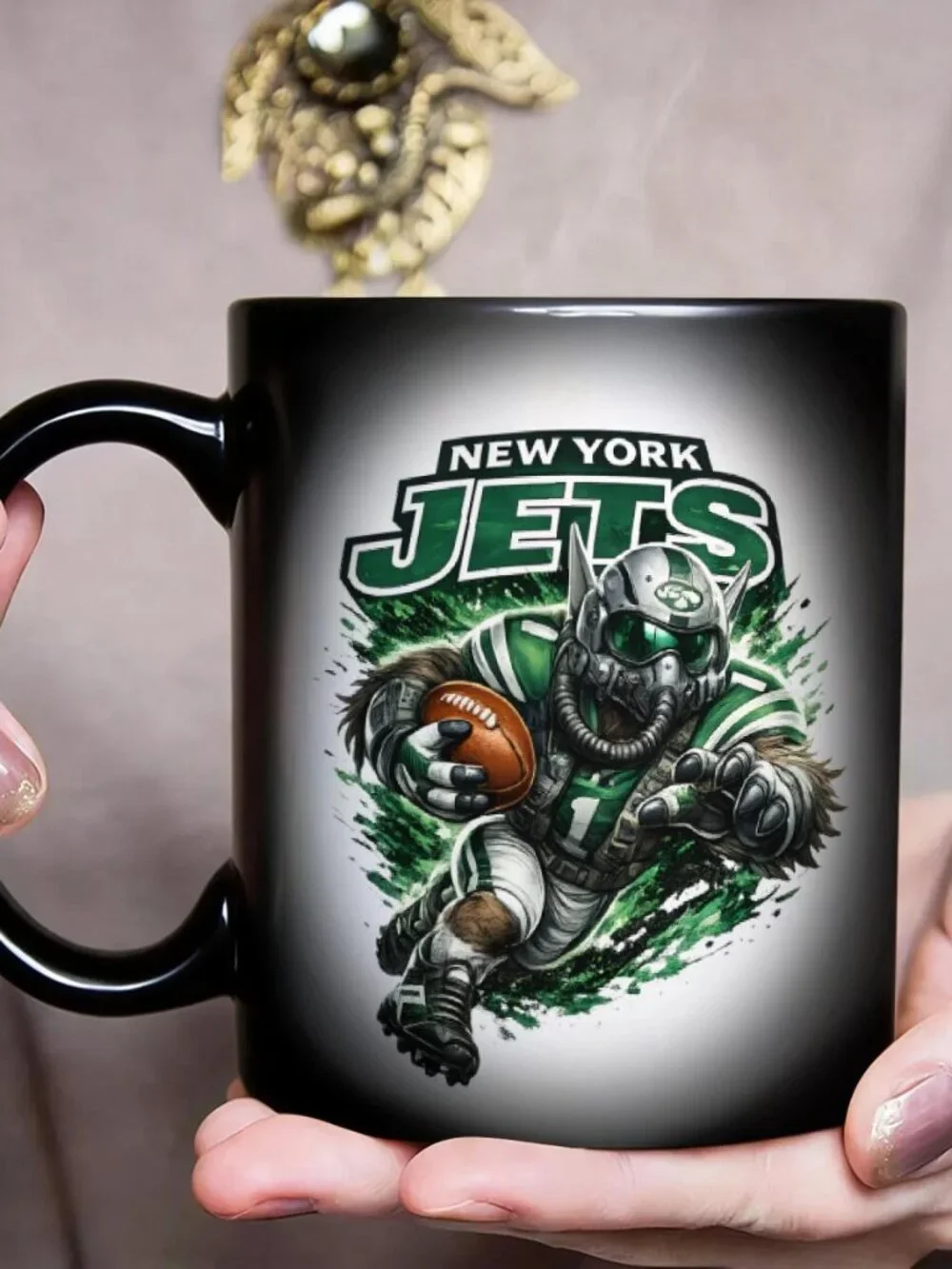 New York Jets Matte Heat Changing Mug NFL Fan Cup 11oz